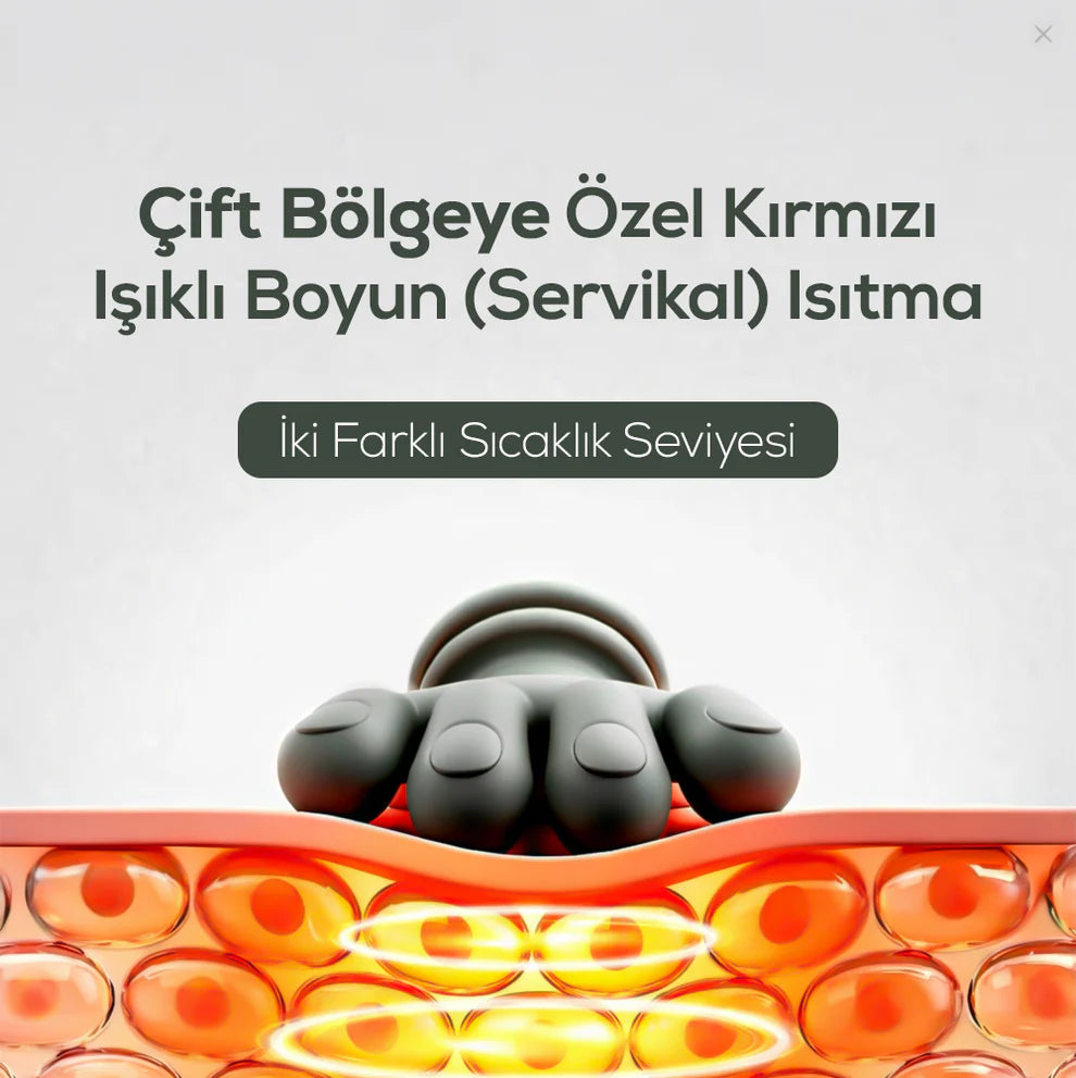 10 Parmaklı Masaj Cihazı — Isıtmalı