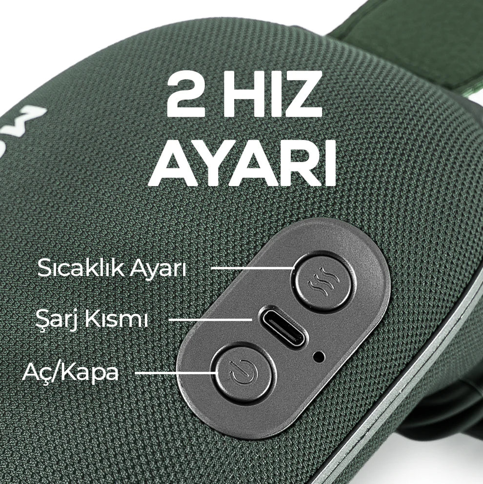 10 Parmaklı Masaj Cihazı — Isıtmalı